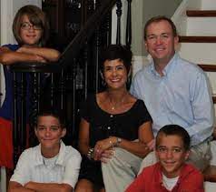 Mick Mulvaney with his wife children