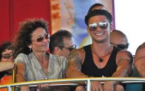 Pauly D with his mother