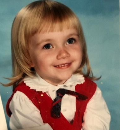 A childhood picture of Paula Reid