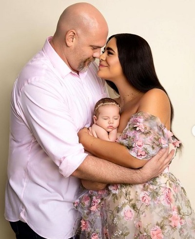 Adam Celorier with his wife Jessica Marie Garcia and daughter Selena Grey