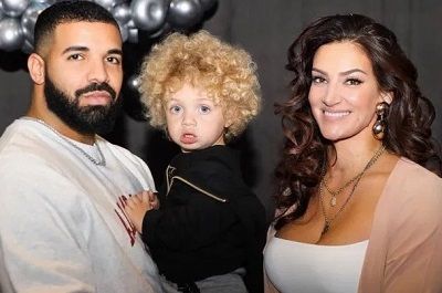 Adonis Graham with his parents Drake and Sophie Brussaux