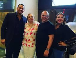 Alex Rodriguez with his family
