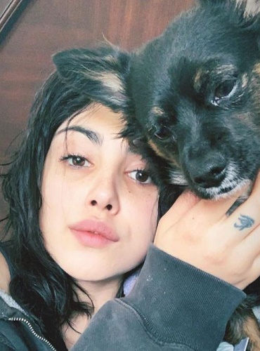 Alexa Mansour with her dog