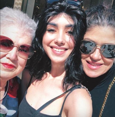 Alexa Mansour with her mother Luzelba Mansour and granny