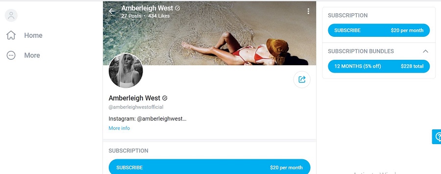 Amberleigh West has a huge fan following on her Only Fans account