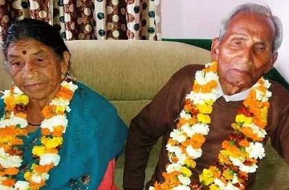 Anand Singh Bisht and his wife Savitri Devi