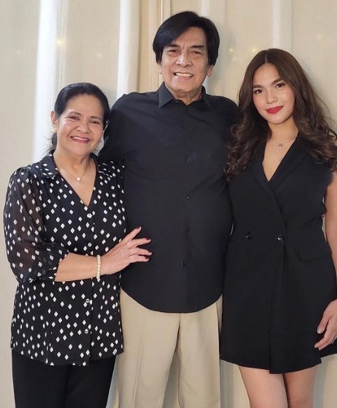 Andrea Torres with her mom Emerita Torres and dad Bobby Torres