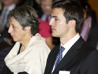 Annie Vieira De Mello with her son Laurent Vieira de Mello