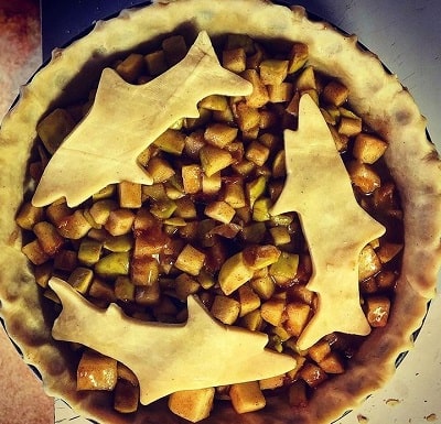 Apple Pie made by Emily Riedel during Shark Week celebrations