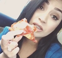 Blanca Garcia loves pizza
