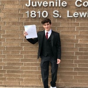 Brandon Rowland click snap outside Juvenile court