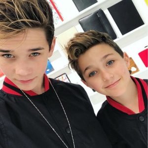 Brandon Rowland shared photo with his close relation brother