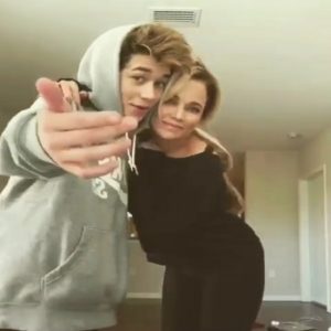 Brandon Rowland shared photo with his mother Christine Rowland