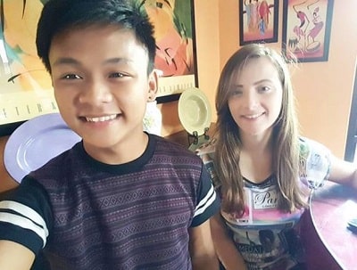 Buboy Villar pictured along with his lover Angillyn Serrano Gorens