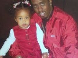 Chance Combs with her father Sean Combs
