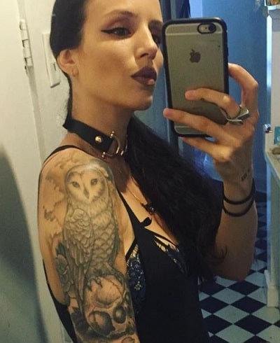 DJ Empress has tattoos over her body