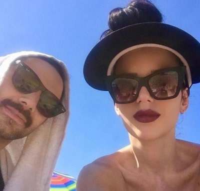 DJ Empress having her holidays with her spouse Edward Sarno