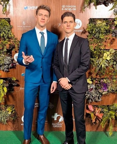 Devan Key with his brother Collin Key at the Pre Oscar Gala