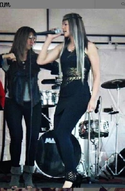 Diana Lasso singiing in a live show in Columbia