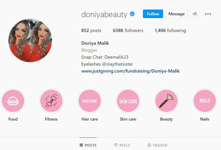 Doniya Maliks Instagram