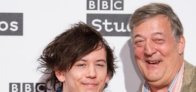Elliott Spencer and Stephen Fry as a happy couple in the picture
