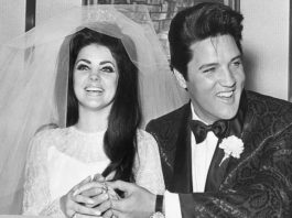 Elvis Presley with Priscilla Presley