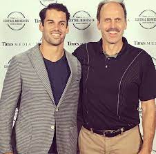 Eric Decker with his father