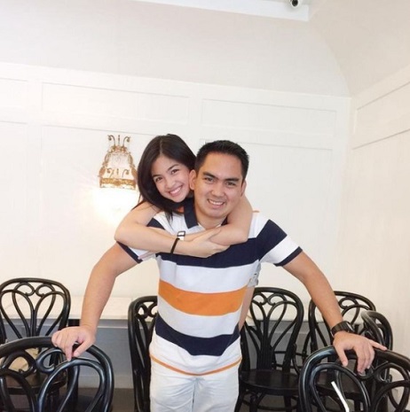 Heaven Peralejo with her dad Myk Maranang