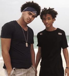Jaden Smith with his brother