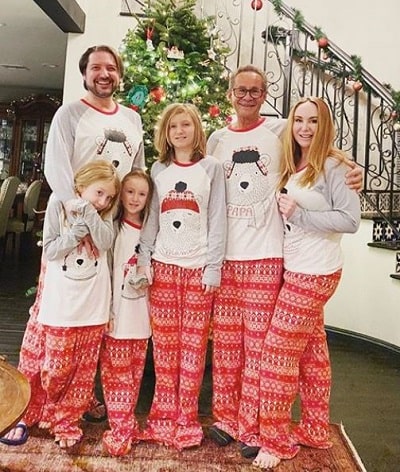 Jenna Karvunidis pictured with her family during the Chritmas vacation