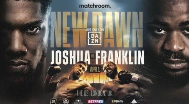 Jermaine Franklin vs Anthony Joshua will be held on 1 April 2016