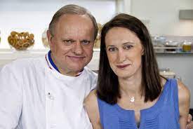 Joel Robuchon with his wife