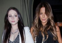Kate Beckinsale with her sister