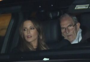 Kate Beckinsale with her stepfather