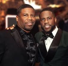 Kevin Hart with his brother