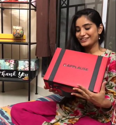 Khushboo Atre got gift from Applause Social