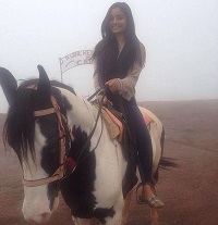 Khushboo Atre loves horse riding