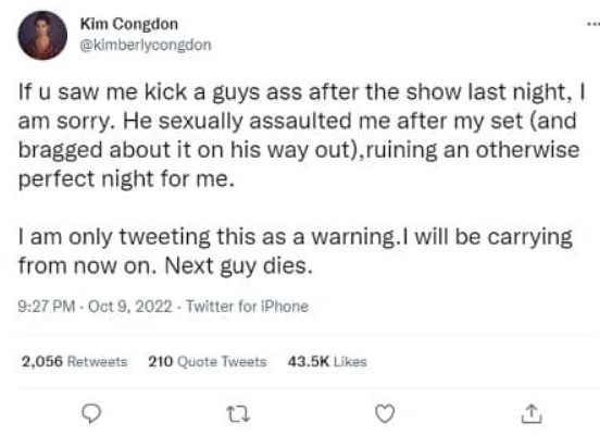 Kim Congdons viral Twitter post