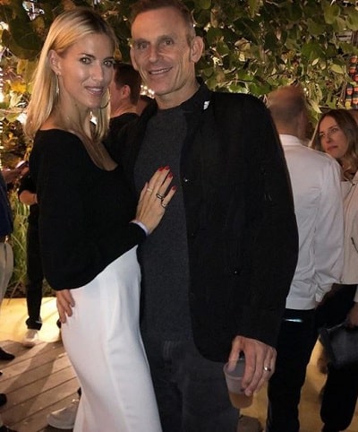 Kristen Taekman pictured along with her spouse Josh Taekman during a house party