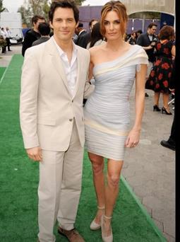 Lisa Linde with James Marsden in the HOP premiere show