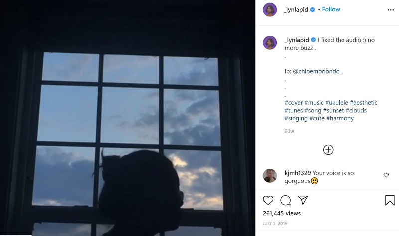Lyn Lapid Instagram debut post
