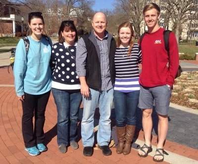 Makenze Evans along with her family on a tour