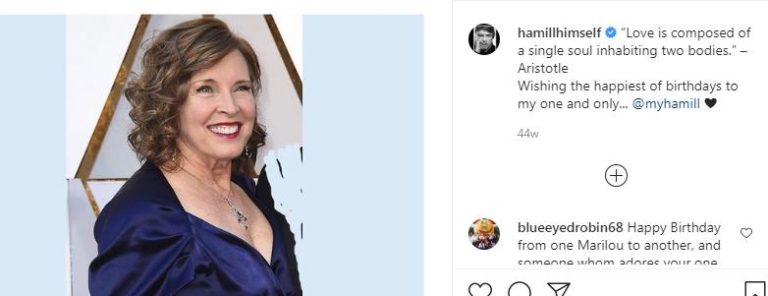 Marilou York in a IG post of Mark Hallim