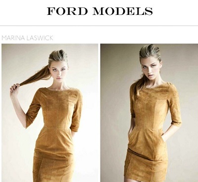 Marina Laswick signed by Ford Models