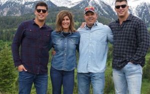 Mason Rudolph with his family