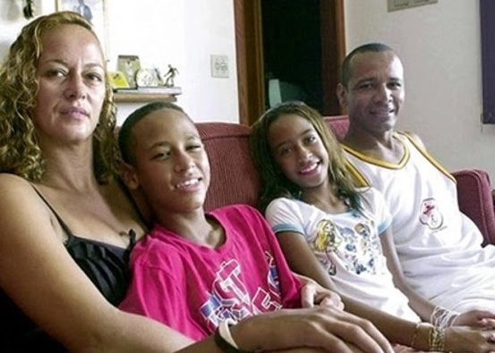 Nadine Goncalves Santos son Neymar Jr daughter Rafaella Santos and ex husband Neymar Santos Sr