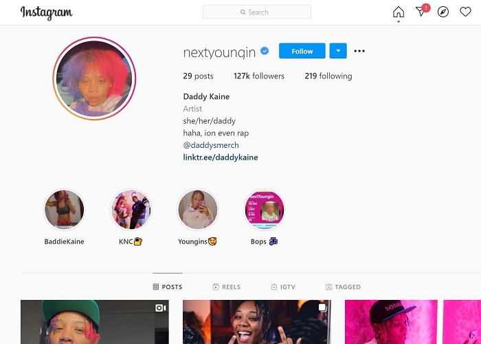 NextYoungins Instagram account has over 127000 followers