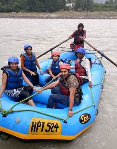 Nirupam Paritala loves river rafting
