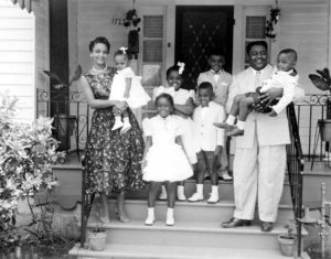 Rosemary Domino with her husband Fats Domino and children