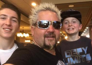 Ryder Fieri with his father Guy Fieri and brother Hunter Fieri